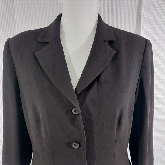 NYGARD! ESPRESSO BROWN CLASSICALLY TAILORED 3 BUTTON JACKET, BLAZER! SZ 10 - Picture 4 of 11